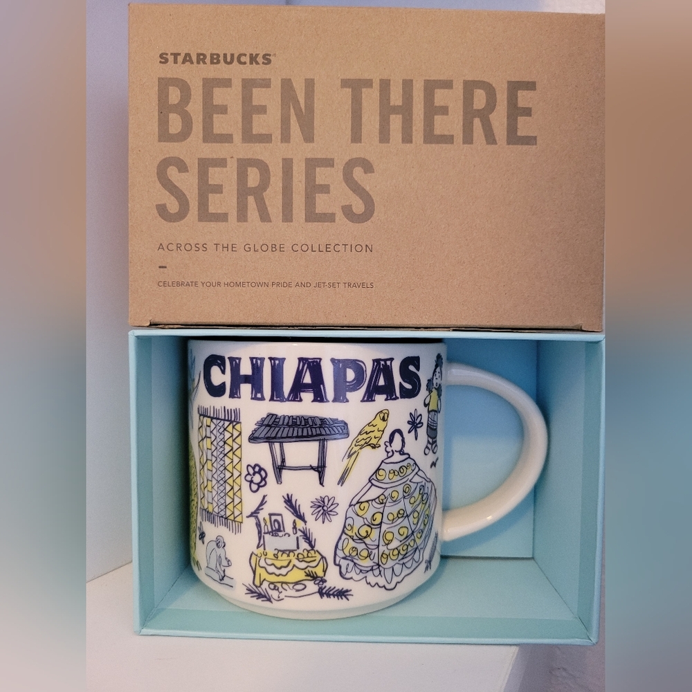 Starbucks Chiapas Mug - Blue and Yellow